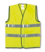 Chaleco alta visivilidad amarillo cierre velcro