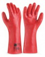 Guante PVC rojo estanco 35 cm